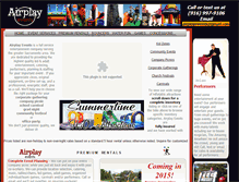 Tablet Screenshot of airplayevents.com